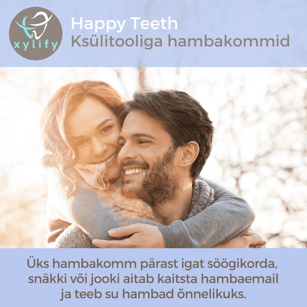 Happy Teeth ksülitooliga hambakommid - Metsamari 100g / 170tk